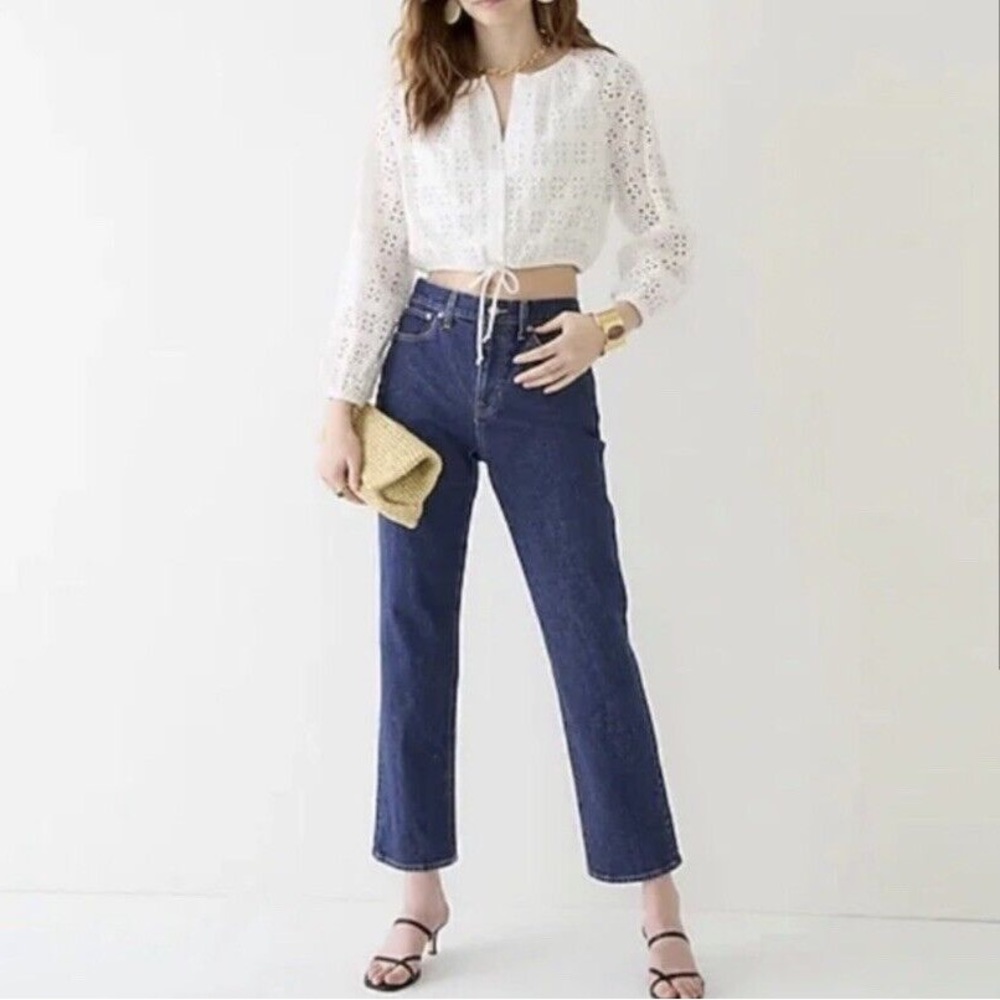 J. Crew Classic Straight High-Rise 90s Jeans in Cooper Square